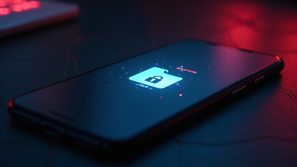 Androidtelefoon met APK-installatie in een donkere, veilige casino-omgeving